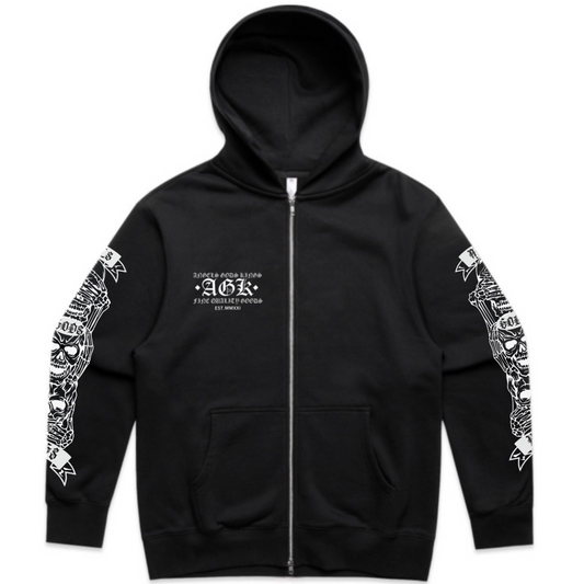 Zip Up Hoodie: See No Evil, Hear No Evil, Speak No Evil,